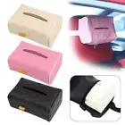 Home Car Tissue Box Cover Napkin PaperHolder Case Box Storage ToolUS PU T7I4