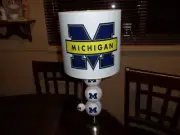 MICHIGAN WOLVERINES BASEBALL TABLE LAMP (HANDCRAFTED)