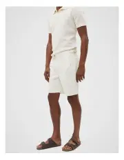 [Seed Heritage] Side Tab Shorts in Cream