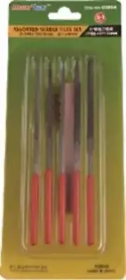 Master Tools 709964 Assorted Needle Files Set (5pcs) 3x140mm & Wire Brush