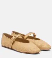 [Le Monde Beryl] Le Monde Béryl Stella raffia ballet flats AU 11 brown