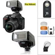 AUTO FOCUS RED EYE REDUCTION FLASH + ACCESSORIES FOR NIKON D3000 D3100 D3200 D90