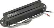 Wilkinson WOTBS Hot Rail Ceramic Single Coil Sized Humbucker Neck Pickup for Stratocaster Electric Guitar, Black