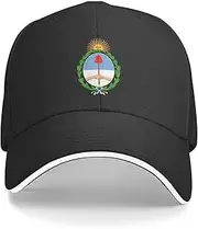 [Generic] Argentina National Emblem Hat Support Argentina Coat of Arms Baseball Cap Argentinean Hat for Women Men Adjustable Hat
