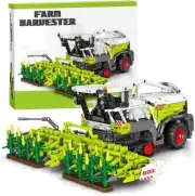 Corn Harvester Building Blocks, 1:10 Scale, 2023 Pieces, Compatible with Lego