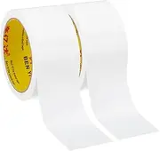 uxcell 2"x0.01" Bookbinding Tape, 22 Yard Total 2 Roll Cloth Bookbinding Repair Tape Book Binding Tape Self Adhesive for Repairing Old Books, White