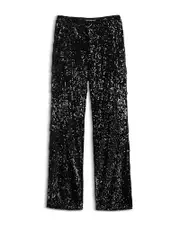 KatieJnyc Girls' Levi Sequined Cargo Pants - Big Kid
