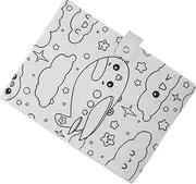 HOODANCOS Cute Cartoon Fabric Book Cover Protector Notebook Sleeve Washable Design Lightweight Book Protector for Personal Collections School Use