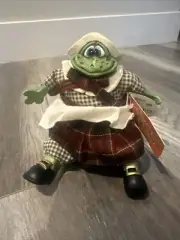 Russ Berrie Country Folks Frog Autumn E. Frog Rare Plush Shelf Sitter