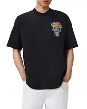Allsaints Oversized Trance Logo Graphic Tee