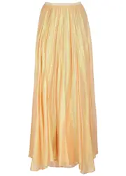 Forte_forte Metallic-jacquard Silk-chiffon Maxi Skirt - Cream - 3 (UK 12 / M) 3 (UK 12 / M)
