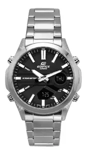 Casio EDIFICE Analog-Digital Alarm World Time Timer EFV-C120D-1A 100M Mens Watch