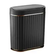 Black Bathroom Trash Can with Lid - ELPEHCO 2 Gallon Sensor Trash Bin, Automatic