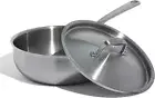 Cookware 3 Quart Stainless Steel Saucier Pan 5 Ply Stainless Clad Professional