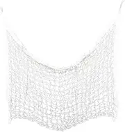 Yardwe Portable Dried Grass Pouch Mesh Feeding Bag with Hanging Ropes for Slow Feeding and Digestion Support for Farm Use