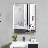 在飛比找樂天市場購物網優惠-免打孔浴室鏡子無框粘貼衛浴鏡壁掛衛生間洗漱鏡化妝鏡子衛浴鏡子