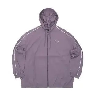 New Balance 外套 Essentials Woven Jacket 女款 紫 寬版 連帽外套 NB 紐巴倫 WJ33502SHW