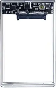 ZENWORYS Type C HDD Enclosure 2.5 Inch SATA SSD Hard Drive Case External Enclosure Transparent Mobile External HDD Case