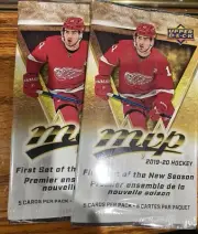 2019-20 Upper Deck MVP 2 Hobby 5 Card Packs Unopened Cale Makar rc Rare Parallel