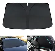 RSUQEOLG Fit for VW Golf Mk-7 2013-2020, Car windscreen Sun Shade, Sun Protection Car windscreen Sun Shade, Easy to Use (Black)