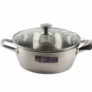 David Burke Regency 5.9 Quart Chef's Pan Casserole Pot with Lid Stainless Steel