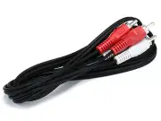 6ft 2 RCA Plug/2 RCA Plug M/M Cable - Black 659