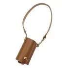 Hanging Bag Reusable Smell-less Hand Sanitizer Faux Leather Case Mini