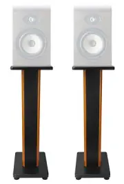 (2) Rockville 28" 2-Tone Studio Monitor Speaker Stands For Focal Shape 40