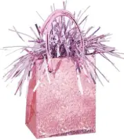 Mini Gift Bag Shaped Balloon Weight, Pastel Pink