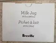 Breville 16oz 480ml Stainless Steel Milk Pitcher Steaming Frothing Jug Genuine
