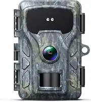 Wildlife Camera 48MP 4K 30fps - Trail Camera with 65ft 120°Wide-Angle - Night Vision Motion Latest Sensor View Game Camera with Time-Lapse and IP66 Waterproof for Outdoor Garden Hunting Monitoring
