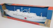 RARE Vintage PAYTON UNBREAKABLE PLASTIC HOSPITAL SHIP Take-A-Part Toy Boat MIB