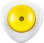 1 Pcs Egg Piercer Pricker,Egg Piercer,Semi-Automatic Egg Shells Pinhole Beater for Raw/Soft Hard Boiled Egg, Egg Piercer Pricker Dividers Beater with Lock(Yellow)