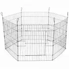 6 Panel Pet Playpen Fold Exercise Cage Fence Enclosure