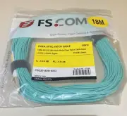 Fiber Optic Patch Cable 10Gb 50/125 OM4 Multi-Mode Aqua 18M BH