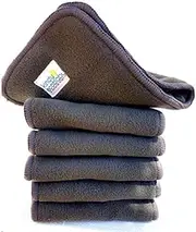 Kindy Ecobaby Charcoal Bamboo Booster Inserts for Modern Cloth Nappies Five Pack