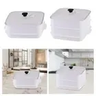 Microwave Steamer Vegetable Steamer with Cover Large Capacity Portable Heating