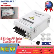 6-String Solar Combiner Box PV Combiner 15A Circuit 550V Solar Panel Box Kits