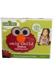 Sesame Street Elmo Birth Announcement Sticker Only Child Status