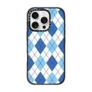 iPhone 16 Pro Impact Case MagSafe Compatible ARGYLE BLUE