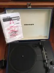 New Crosley Cruiser Directions Turntable Vinyl Record Player Stereo Blue No Box