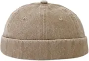 [Generic] Warm Wool Blend Landlord Oriental Brimless Cap Winter Beanie Cuffed Hat
