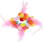 LIGHTAOTAO 4Pcs Cat Scratcher Balls with Bell Interactive Scratching for Kittens Indoor Cat Balls Durable Satisfy Scratching Instinct and Protect Furniture