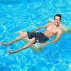 Water Swimming Pool Floats - Lounger Hammock Floating Mat (4 Pack of 1 (Green)