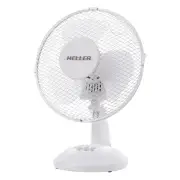 Heller 23cm Desk Fan - White