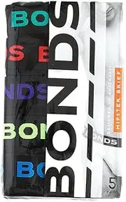 [Bonds] Men's Underwear Hipster Brief (5 Pack), Multi P39 (5 Pack), Medium