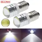 2x 3V DC E10 1447 LED COB Mes Screw Flashlight Torch Head Light Bulb Lamp White
