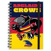 Adelaide Crows AFL A4 Spiral Hard Cover Mascot Notebook
