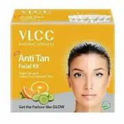 VLCC Natural Anti Tan Facial Kit 60G- Fades Tan Soften Sun exposed Skin