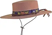 [Fallenbrokenstreet] Angus Stone X FBS Troubadour Felt Hat, Tan, Small/Medium